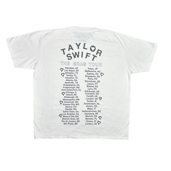Taylor Swift The Eras Tour Official Merchandise - Crew Neck Tour Tee - 2XL - Picture 4 of 7